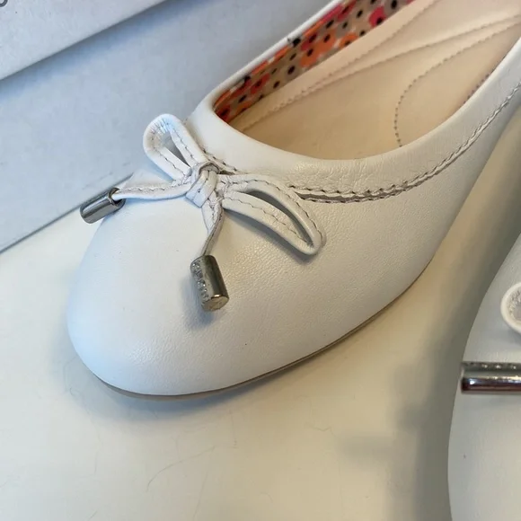 Geox genuine leather white ballet flats, brand new with tags size EU39, US 9 - Picture 9 of 9